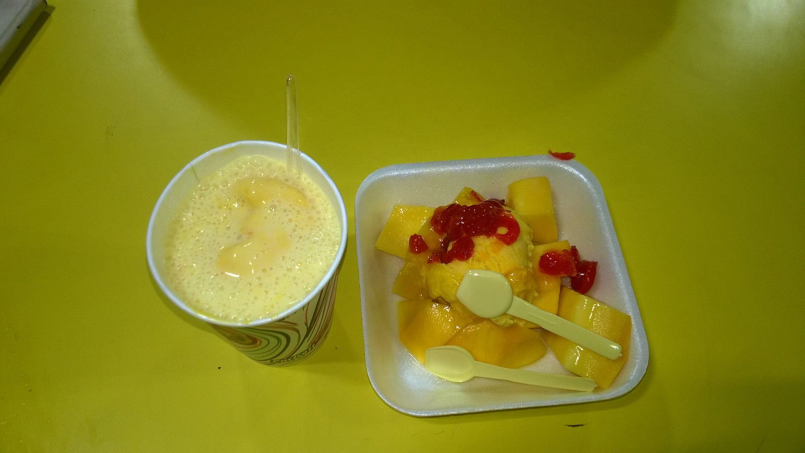 Mango Ice Cream Tray