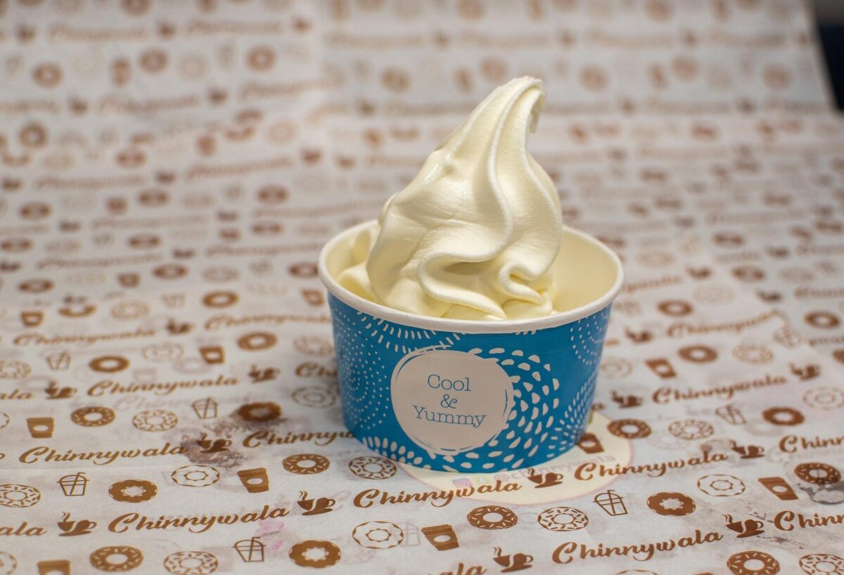 Soft serve ice cream cup